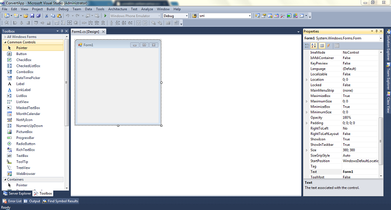 Visual Studio C# visualcsharp