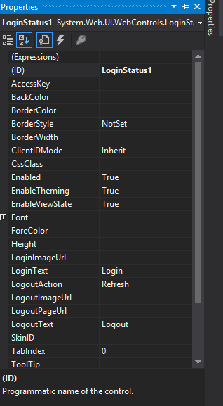 login-status-properties